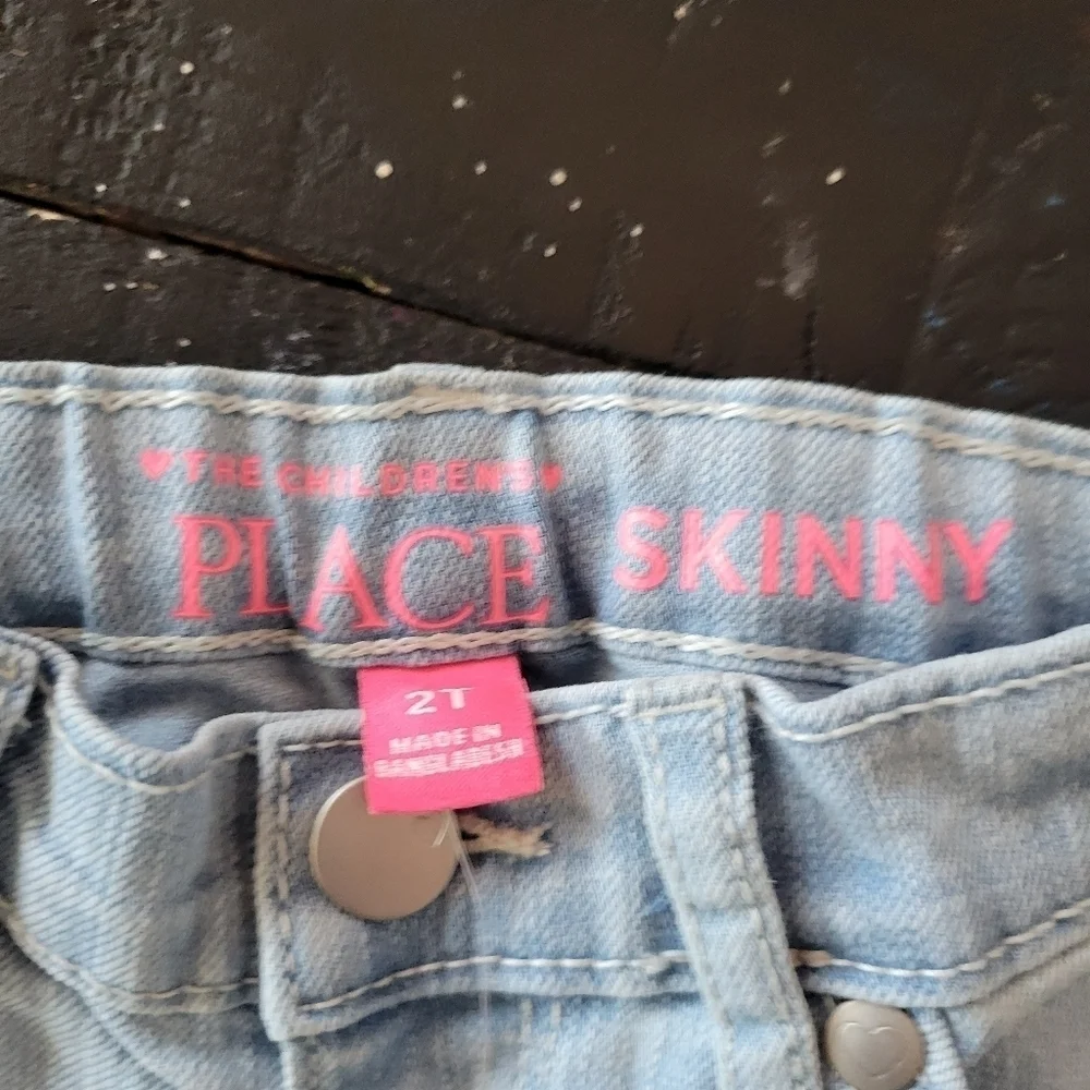 The Children's Place NWT Light Wash Skinny Jeans Denim Toddler Girl 2T